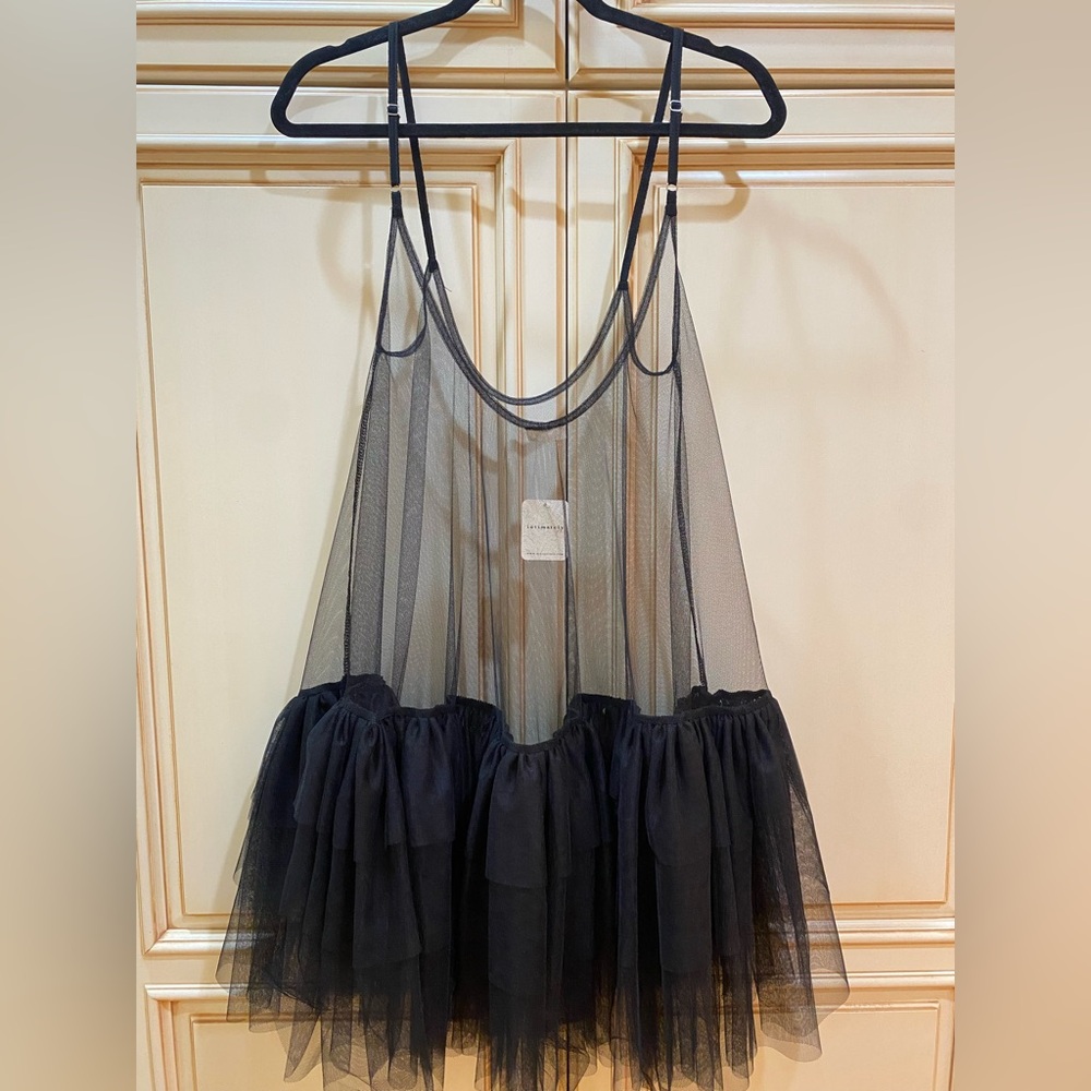 Free People Push Send Sheer Mini Slip Xtra Small - Picture 6 of 9
